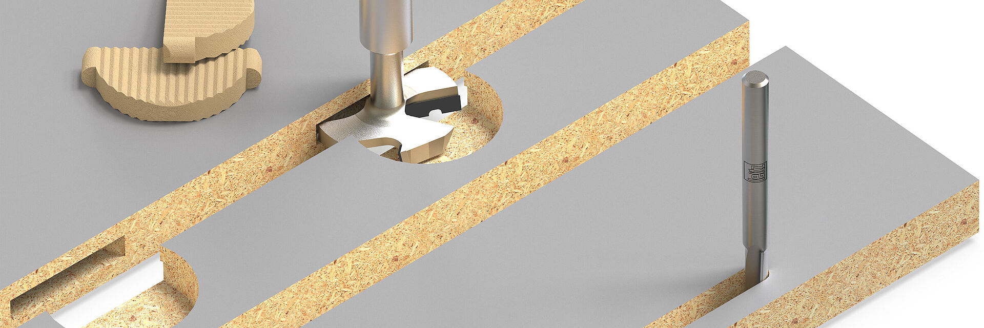 用于 FixChip 连接件的 Diamaster 柄槽铣刀