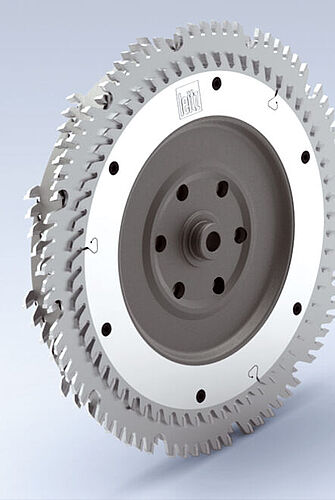 蓝帜扇形粉碎刀组