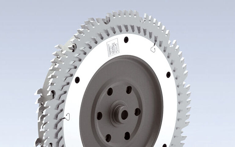 蓝帜扇形粉碎刀组