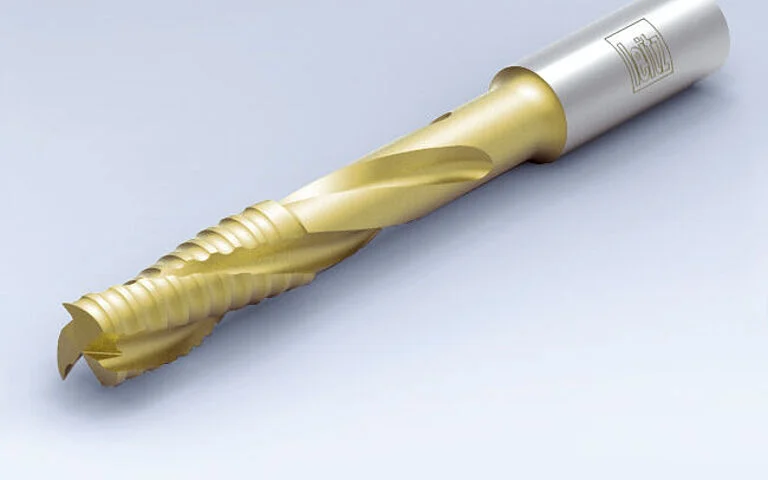 蓝帜带马拉松涂层的粗修/精修螺旋柄铣刀