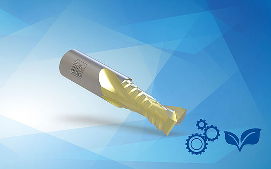 蓝帜VHW带马拉松涂层的粗修和精修螺旋柄铣刀